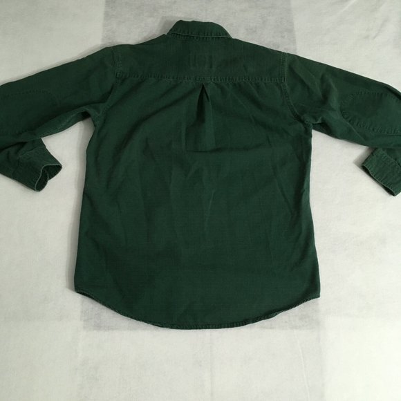 #66 Cabela's Outdoor Hiking Men's Green Button Down Long Sleeves Fishing Shirt - Picture 9 of 9